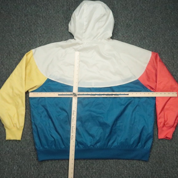 Nike Jacket Mens XXL Blue White Colorblock Windrunner Windbreaker Full Zip 2XL - Picture 8 of 11